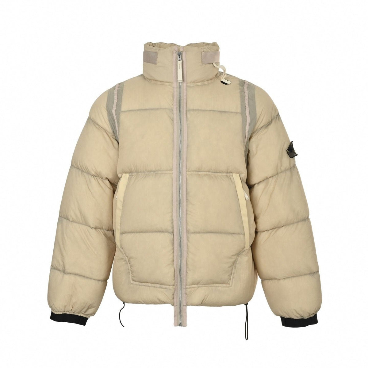 Garment-Dyed Stand Collar Puffer