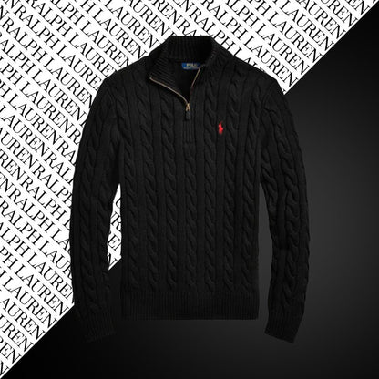 [BUY 1, GET 2] RL CABLE-KNIT QUARTER-ZIP SWEATER