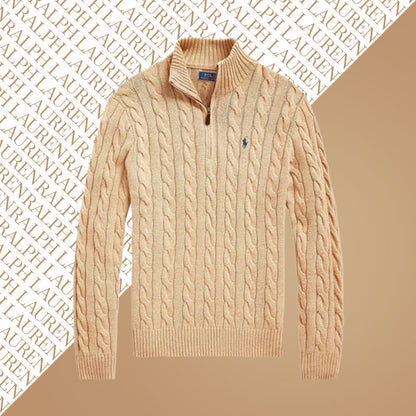 [BUY 1, GET 2] RL CABLE-KNIT QUARTER-ZIP SWEATER