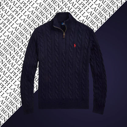 [BUY 1, GET 2] RL CABLE-KNIT QUARTER-ZIP SWEATER