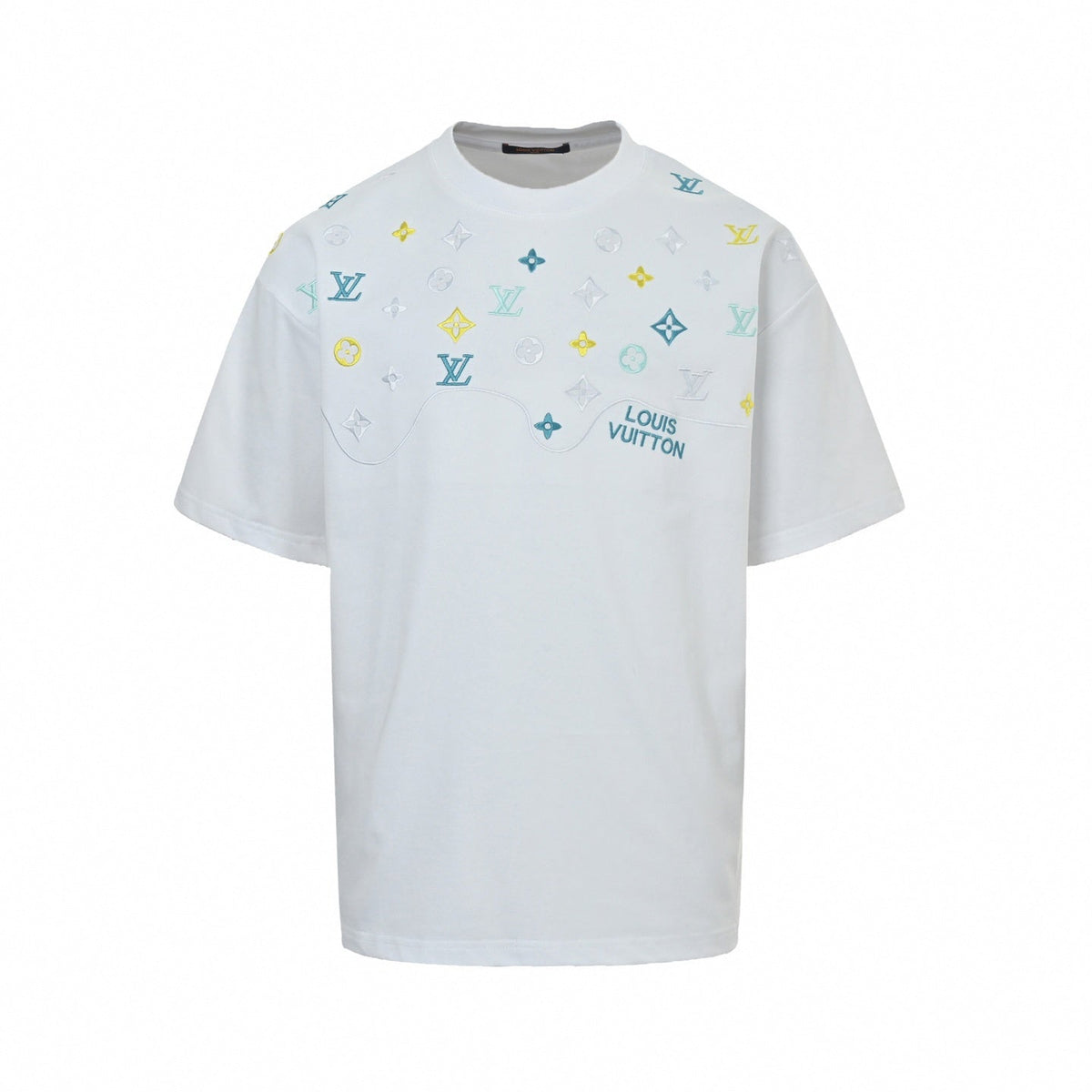 Embroidered Pastel Monogram Tee