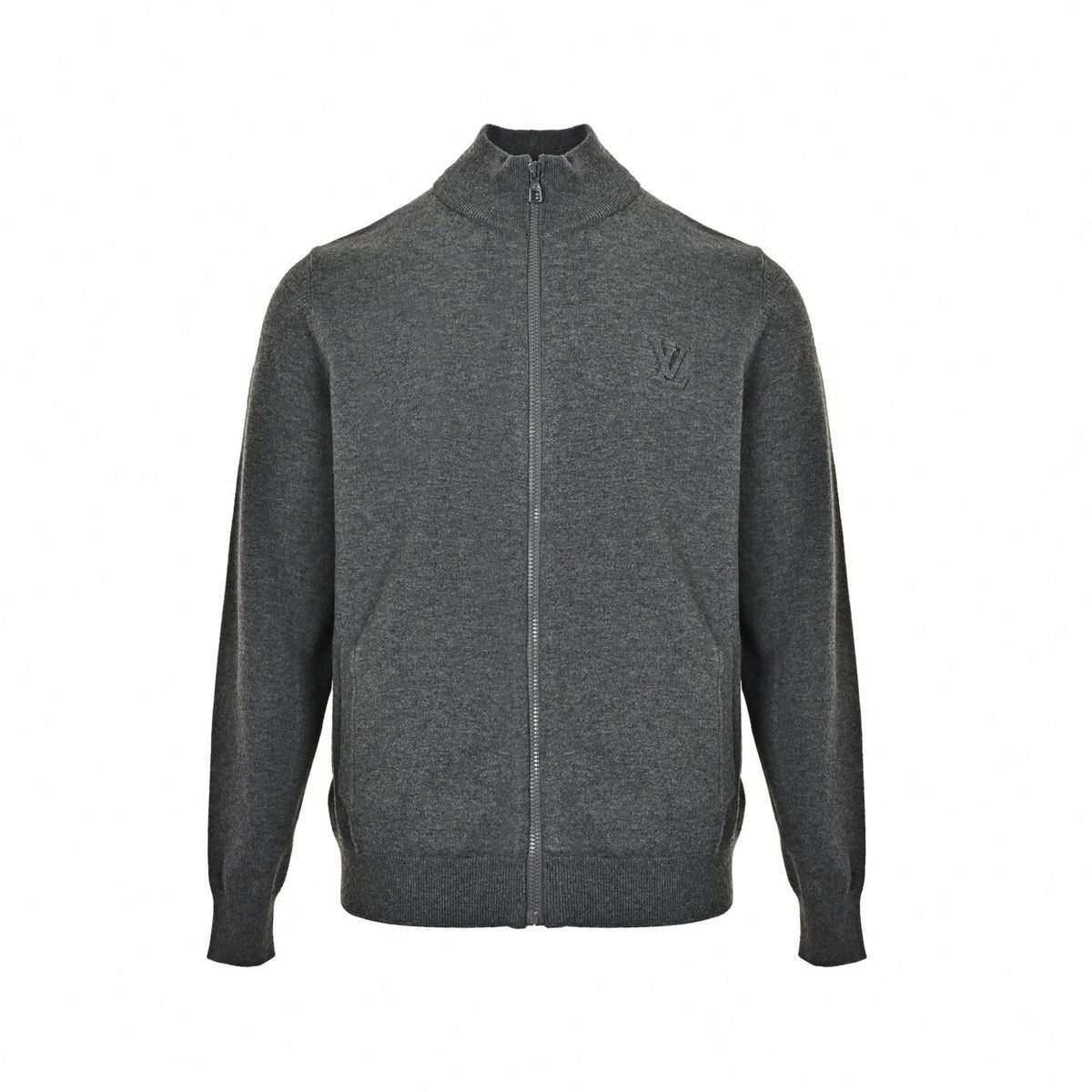 Tonal Signature Zip-Through Knit