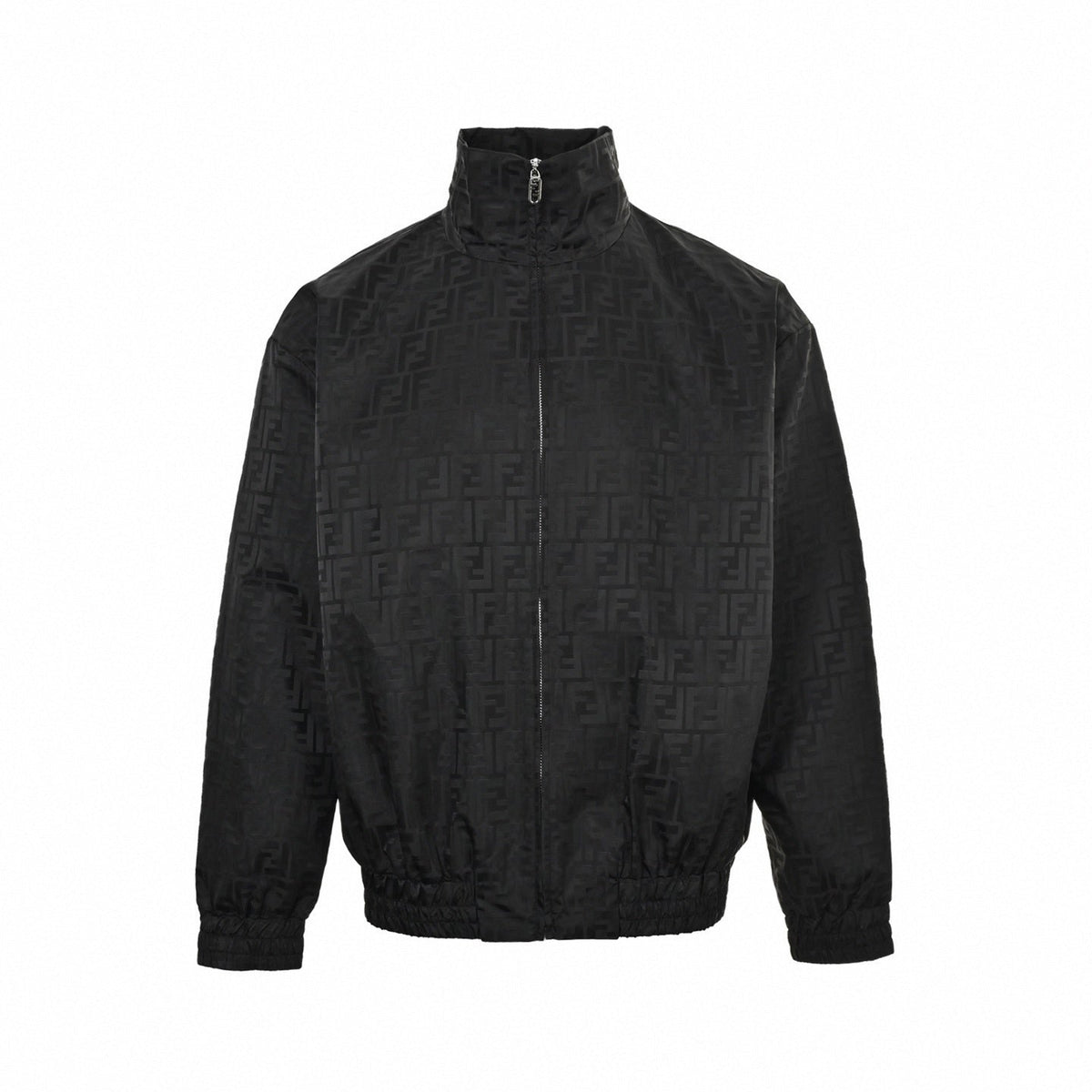 Tonal FF Monogram Zip Track Jacket | Black