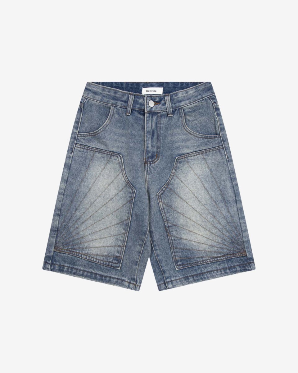 "SHKRELI" Denim Jorts